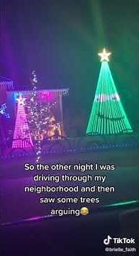 Christmas trees arguing