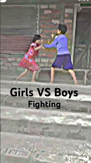 Girls VS Boys Fighting
