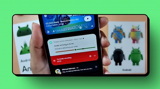 Android 16's Live Updates Lets You View Notifications in Real-Time