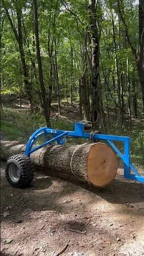 Moving Heavy Log with Small Equipment, Log Arch and Sidekick
