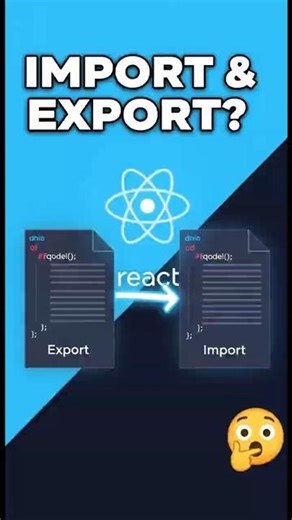 ⏳Import aur Export Finally Made Simple 🤯 | React Beginner #reactjs #viral #shorts #trending