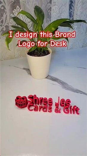 ✨ 3D Printed Brand Logo Display | Unique Business Identity in 3D ✨ #shorts