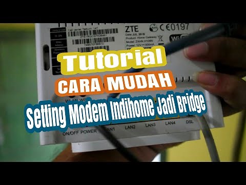 Cara Setting Mode Bridge Pada Modem Speedy Indihome dengan Router Asus RT-N12HP