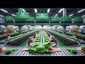 Inside the Giant Frog Leather Factory – How Rare Skins Become Luxury Goods (Full Process)