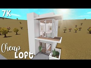 7k Cheap Loft (no advanced placement) | Bloxburg ROBLOX speedbuild