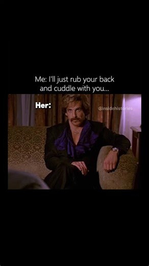 Inside Histories on Instagram: "🫂Interesting facts - Follow(us) @insidehistories for more. The Perfect "Caught in the Act" Moment This clip perfectly captures the universal irony of making "innocent" promises when everyone involved knows exactly where things are headed. The clever text overlay turns a classic movie scene into a relatable modern dating meme, highlighting that moment of shared realization between two people. By using White Goodman’s intense, nonsensical monologue, the video trans