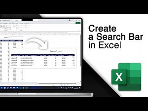 How to Make a Search Bar in Excel to Find Anything! [2025]