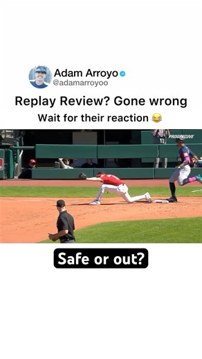This replay 🤔 #baseball