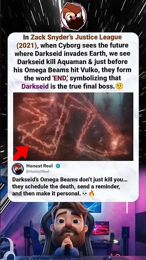 Darkseid’s Omega Beams Secretly Spelled “END” in Zack Snyder’s Justice League 2021! #shorts