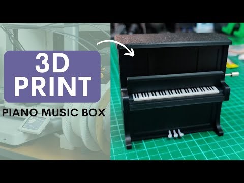 Watch Me Build This Tiny Piano Music Box from Scratch!