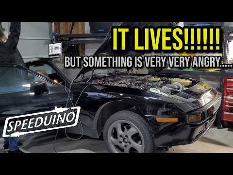 First Start! Porsche 944 Speeduino ECU Swap!