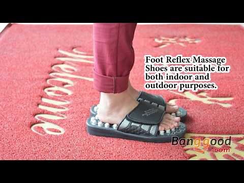 Foot Reflex Massage Acupuncture Healthy Slippers Shoes Massager - Banggood.com