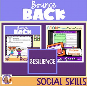 Resilience: Bounce Back Activities. PDF, Boom Cards & Easel