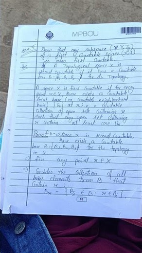 #bhoj #bhojuniversity #msc #maths #mathematics #1st #year #assignment #2025 #january #topology