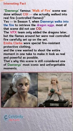 Daenerys’ Walk of Fire Was Filmed Without CGI — Real Flames on Set!