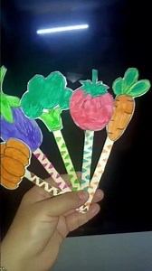 vegetable sticks puppet making in school