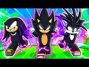 Having a DARK SONIC FAMILY in Roblox!