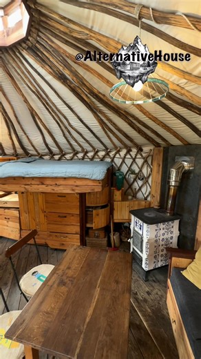 64K views · 1.2K reactions | Self built yurt | Alternativehouse | Facebook