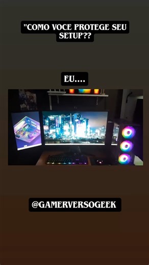 "Um pouco gamer,um pouco geek!!👊🎮🔥"Setup mais do que protegido😅👌.#actionfigures#dc#marvel#colecão#pc