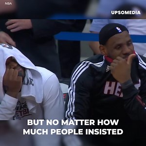 Lebron James and Dwyane Wade were embarrassed. The Kiss Cam pointed at them. They had no way out. | Boys playroom