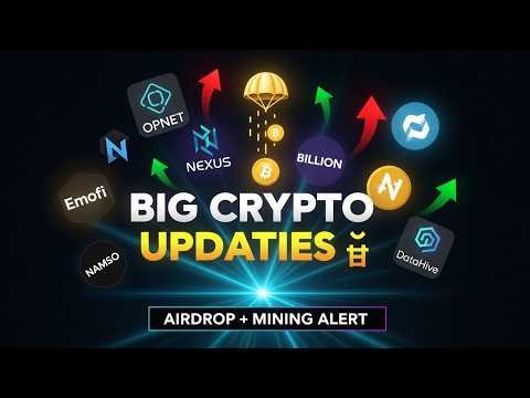 🔥 OPNET Airdrop + Nexus Mainnet + Billion, Emofi, NAMSO & DataHive Mining