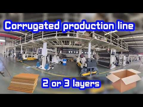 WJ200-2200-3PLY HIGH SPEED CORRUGATED CARDBOARD PRODUCTION LINE