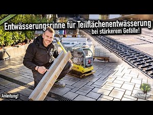 Install a drainage channel into the paved area! [Instructions]