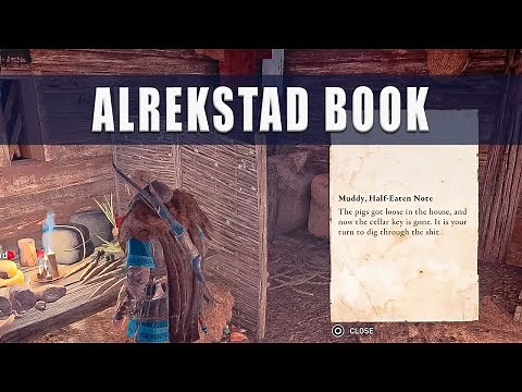 Assassin's Creed Valhalla Alrekstad pig cellar key Book of Knowledge - Mark of Death Ability