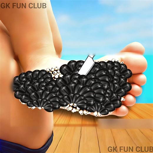 Detailed ASMR Foot Healing | Watch & Relax with Cleaning Sounds | #asmr #FOOTASMR #asmrcleaning | GK FUN CLUB