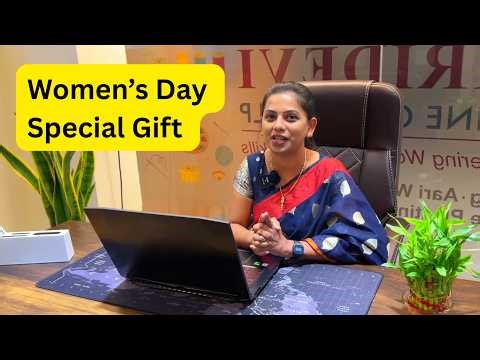 Women’s Day Special Gift 🎁💖#shridevionlineclasses #womensday #tailoring #womenempowerment