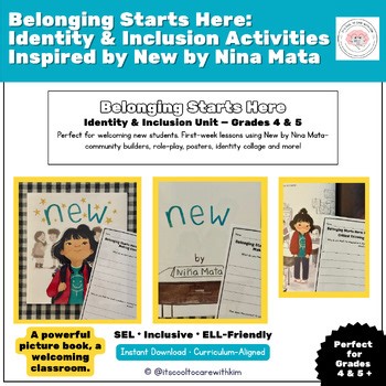 Community Builder • Literacy   SEL - "New" book companion