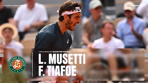 Highlights : Lorenzo Musetti - Frances Tiafoe (1/4) - Roland-Garros 2025 - Le site officiel