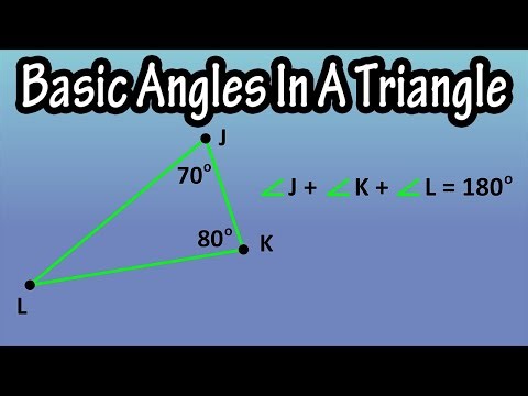 Basic Angles In A Triangle - Interior Angles In A Triangle - The Triangle Sum Theorem