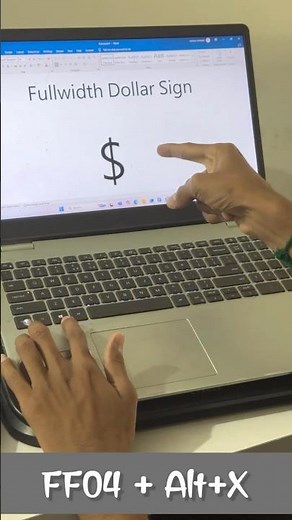 How to Type the Fullwidth Dollar Sign (＄) on Your Keyboard!