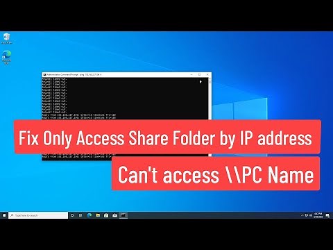 Fix Only Access Share Folder by IP address | Can't access \\\\PC Name, but can access \\\\IP Address?