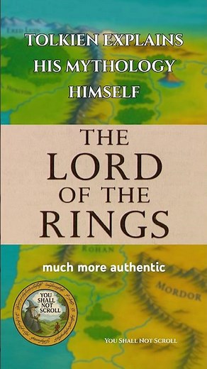 Tolkien explains his mythology’s origin #lordoftherings #lotr #tolkien #middleearth #behindthescenes