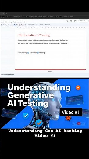1. Understanding Gen AI testing | QA Automation with Gaurav #aitesting #generativeai
