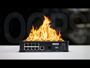 My new network firewall started ON FIRE