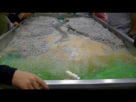 川が地形を作っている様子