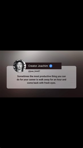 Stuck? Step away. Fresh air. Fresh eyes. Fresh answers. Productivity isn't always pushing. 🚶