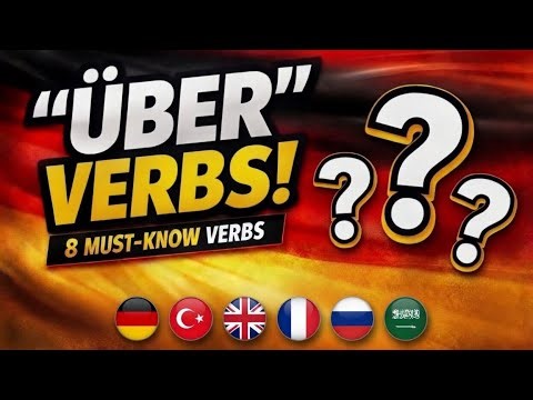 👉 8 German “über” Verbs You Must Know 🇩🇪 #deutschkurs