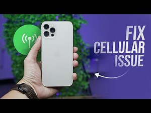 How to Fix Cellular Issue on iPhone (tutorial)