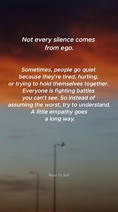 2.1K views · 12 reactions | A little empathy #lifequotes #usareels #inspirational #selfimprovement #healingjourney #notetoself� #empathy #respect | Note To Self | Facebook