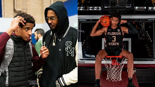 WATCH: Carmelo Anthony's son Kiyan Anthony showcases his dunking skills during basketball masterclass