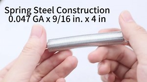 SP 9669 Extension Spring, Small Spring, Single Loop Opening, 4-Inch Length, 9/16-Inch Outside Diameter, Spring Steel Construction, 4-Pack