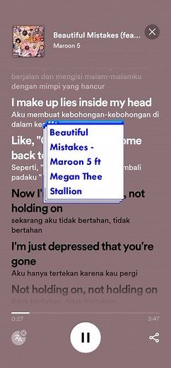 Beautiful Mistakes Lyrics - Maroon 5 ft Megan Thee Stallion
