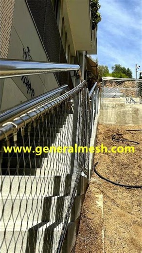 Generalmesh Geländer mit Edelstahlnetz Webnet #GeländermitEdelstahlnetzWebnet #WebnetDrahtseilnetz