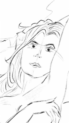 Drawing Timelapse - Poison Ivy & Batman