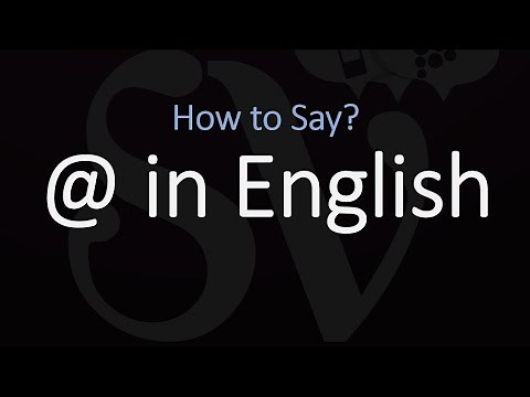 How to Pronounce @ in English? | "At Sign" Pronunciation (Email Addresses Symbol)