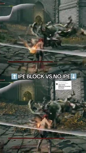 Perfect IPE Block vs Normal Block comparison in Elden Ring